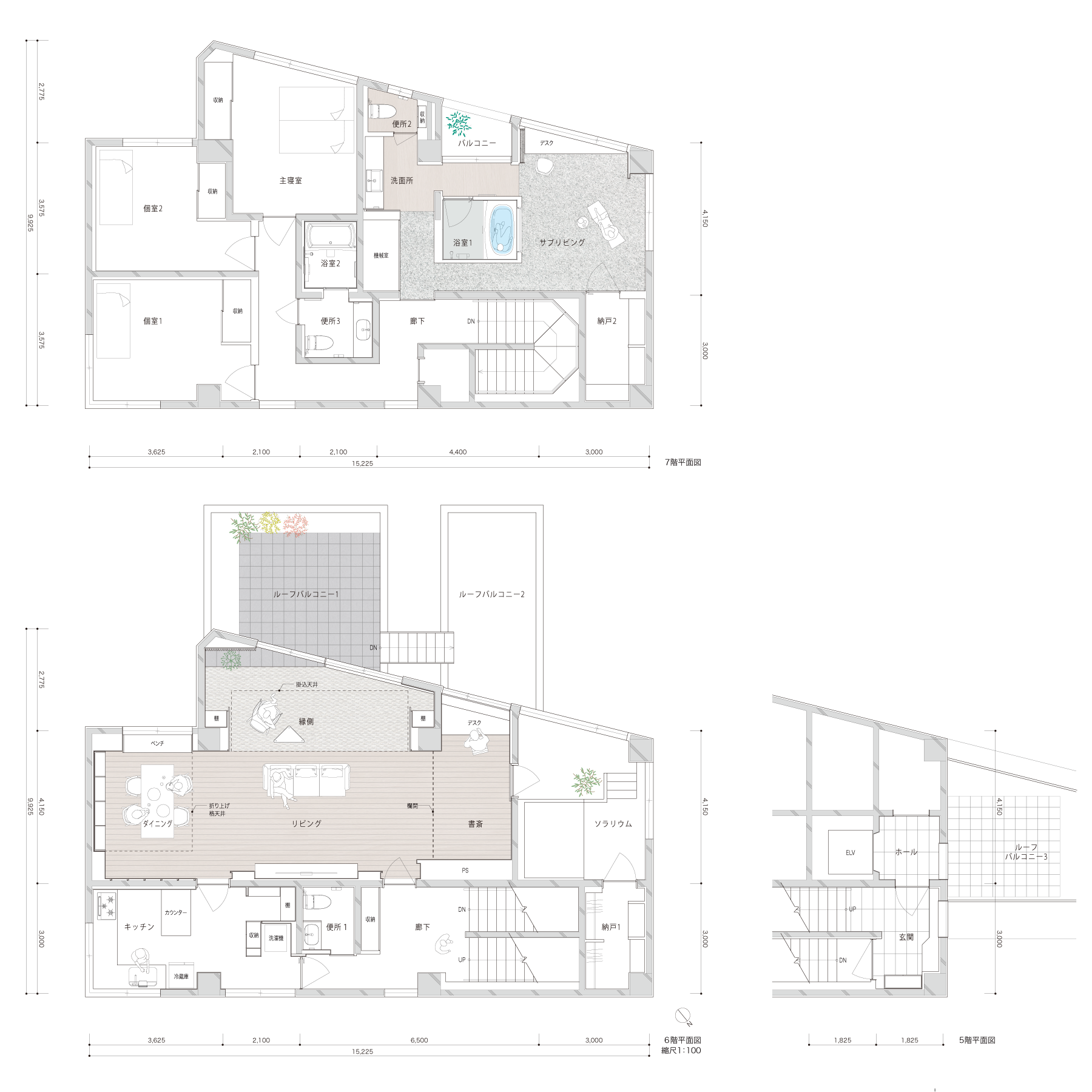 ジャパンディスタイルの家_平面図